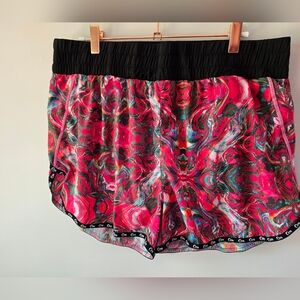 ZYIA Active Pink Kaleidoscope "Go To" Running Shorts